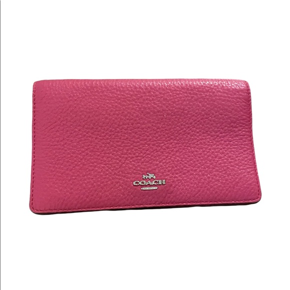 COACH - Pink- Pebble Leather - Cross-body with removable strap - - Picture 1 of 4